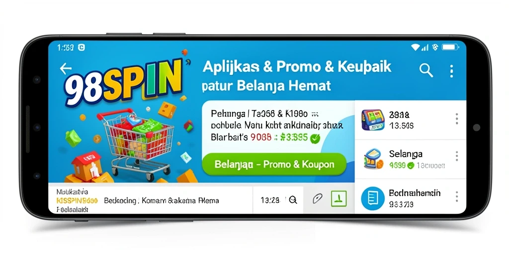 Tampilan antarmuka aplikasi 98SPIN yang menarik dan fungsional.