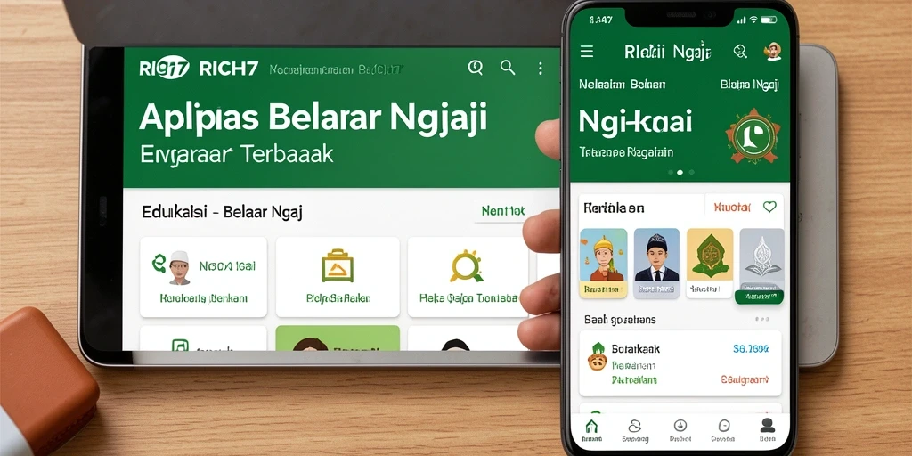 Tampilan antarmuka RICH7 yang intuitif dan menarik.