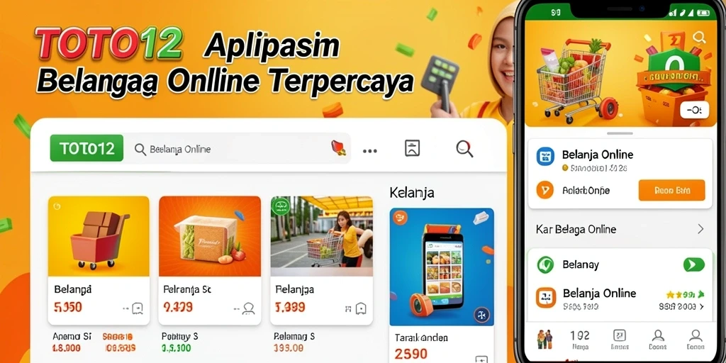 Antarmuka TOTO12 yang modern dan fungsional untuk belanja online.