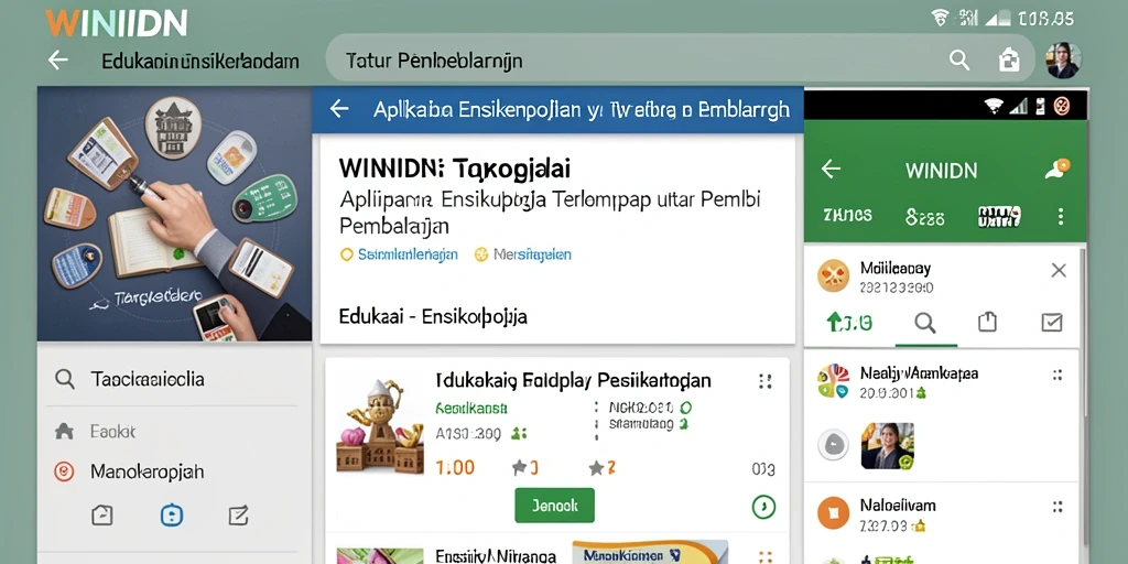 Tampilan antarmuka aplikasi WINIDN yang user-friendly